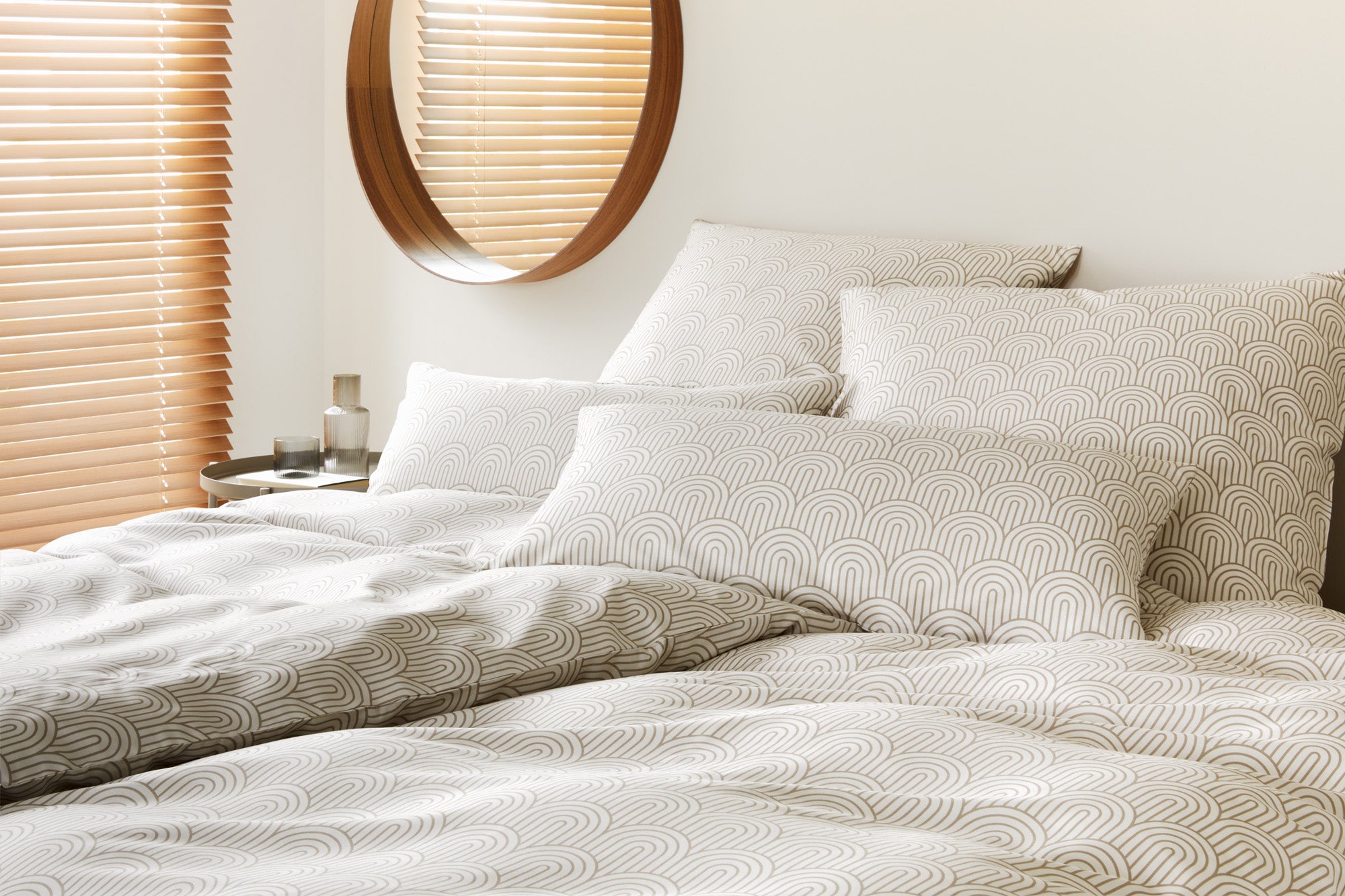 Mako Satin Bettwäsche "Maison Arcs"