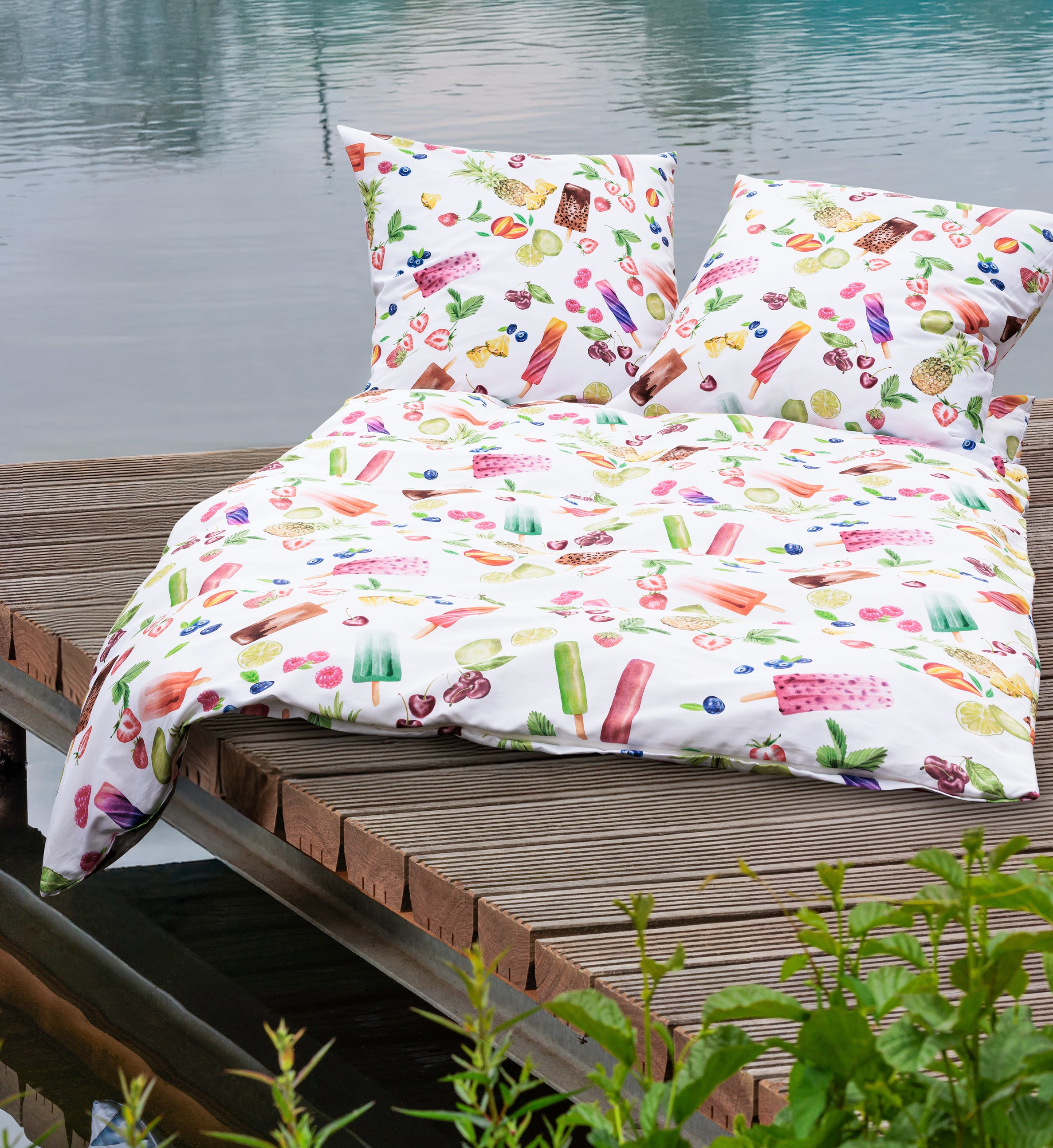 Mako Satin Bettwäsche 42164 "Modern Art S"