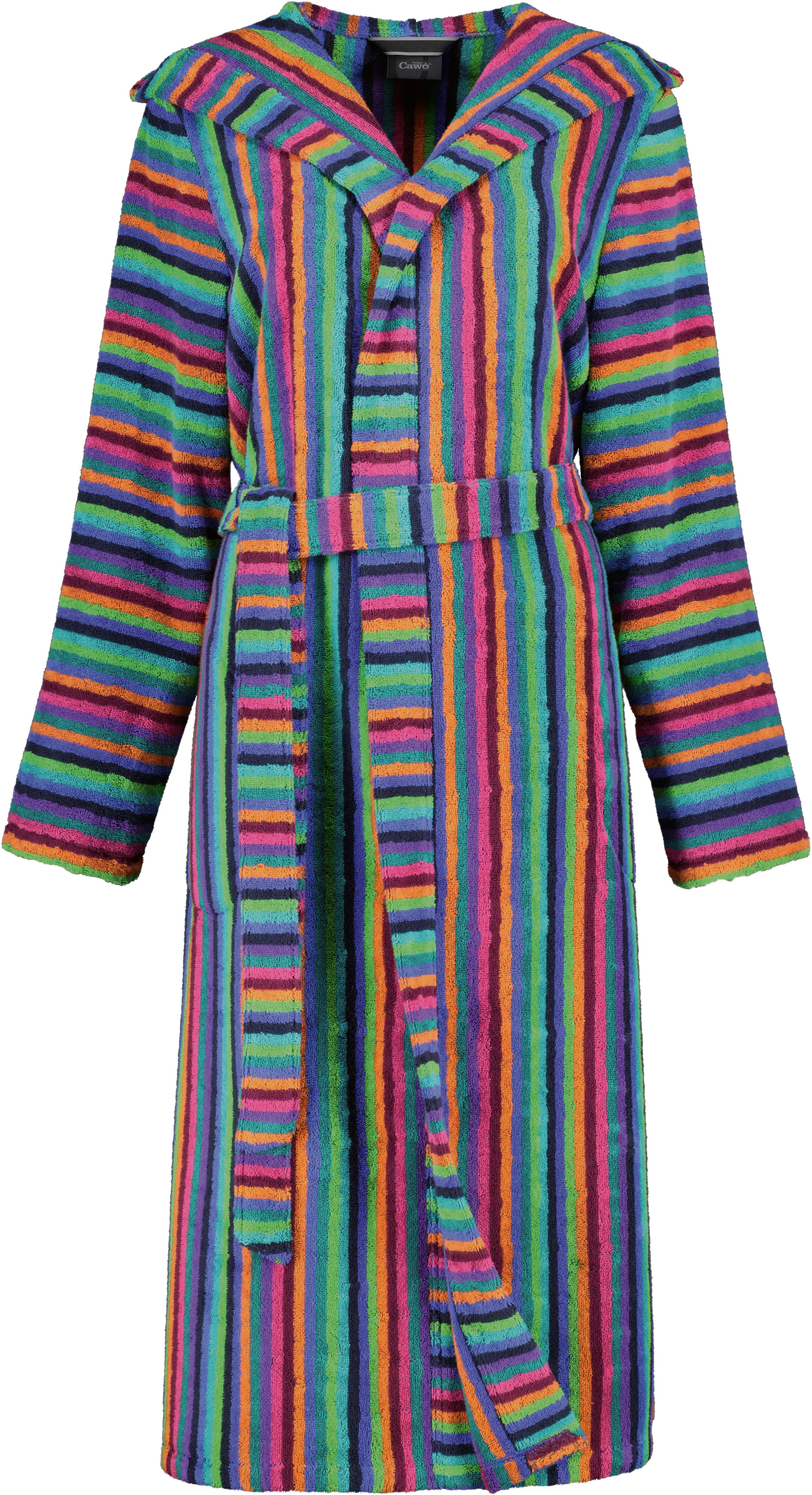Damen-Bademantel "Multicolour" mit Kapuze