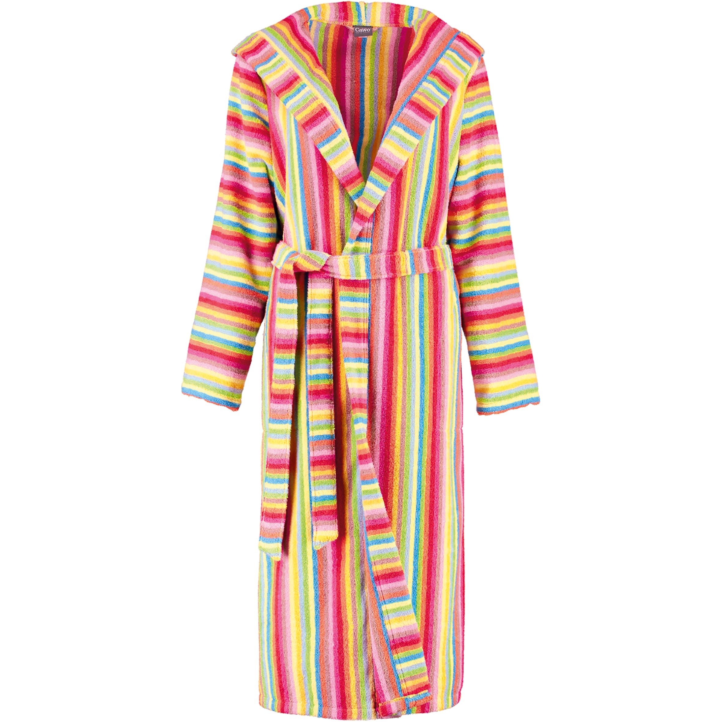 Damen-Bademantel "Multicolour" mit Kapuze