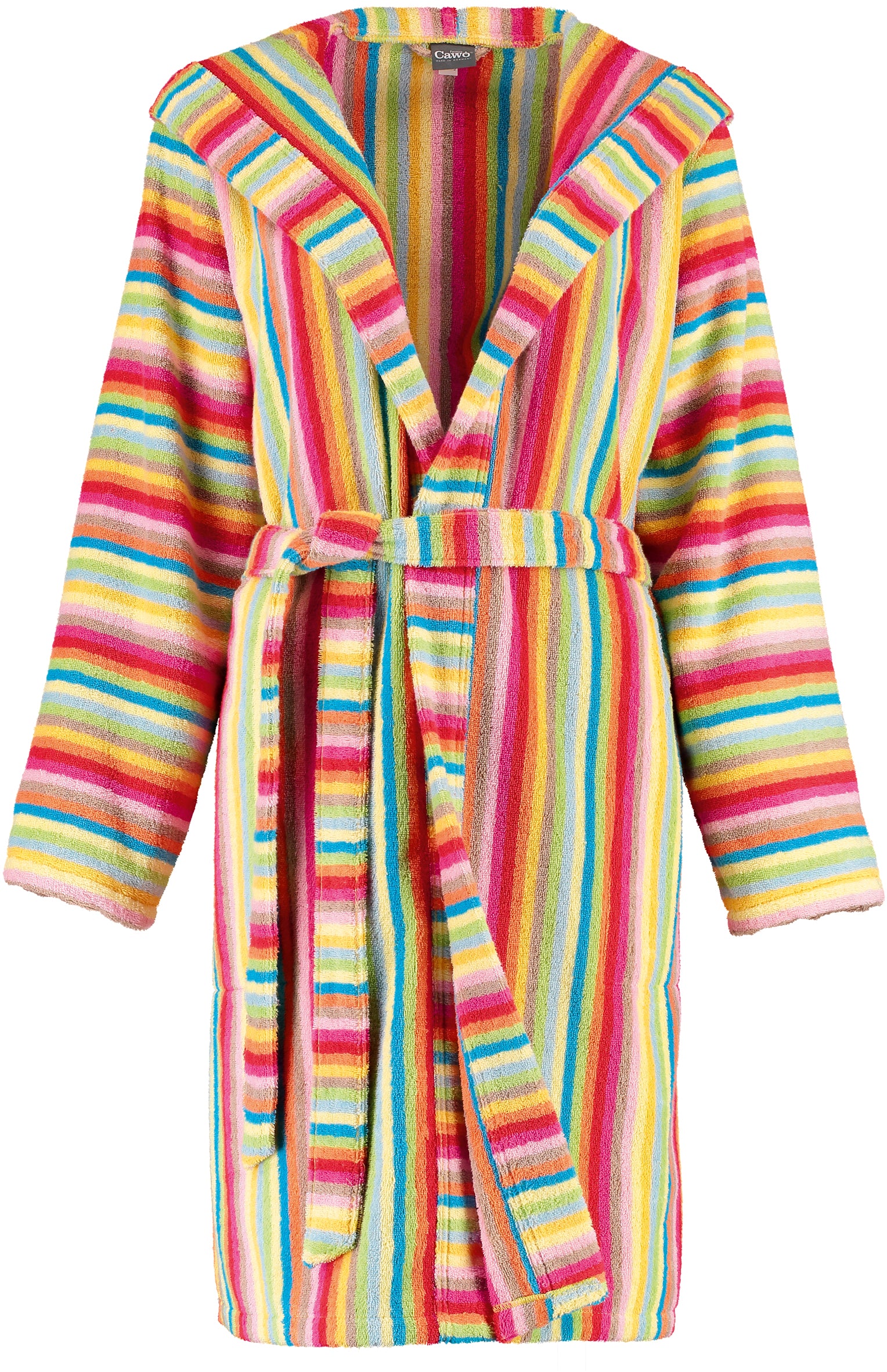 Damen-Kurzmantel "Multicolour" mit Kapuze
