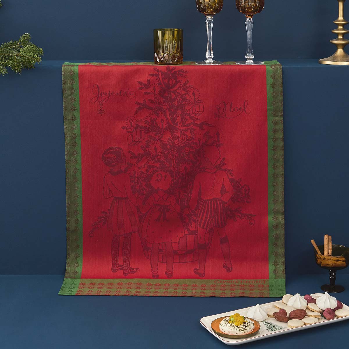 Geschirrtuch "noel d`enfance houx"