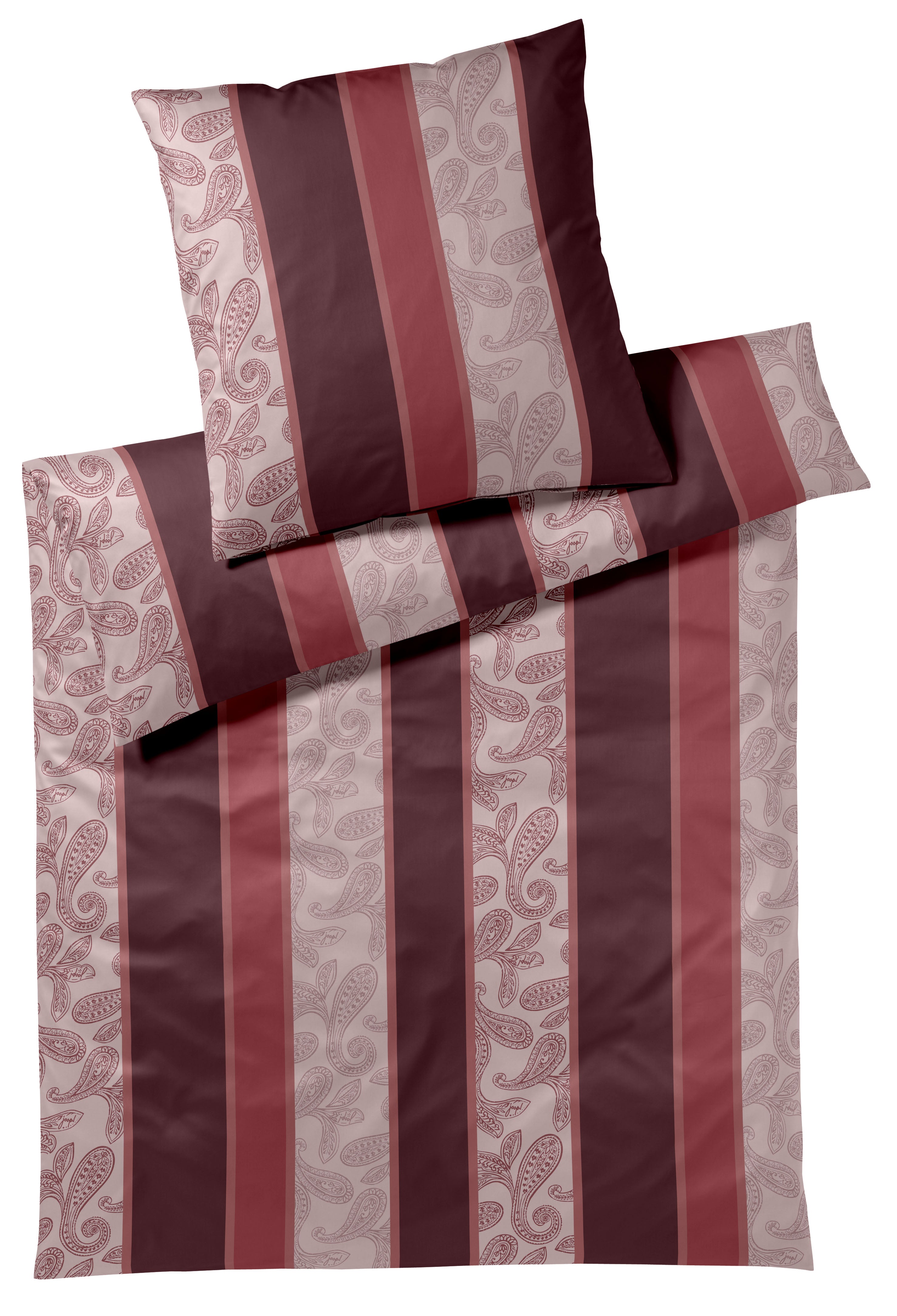 Mako Satin Bettwäsche "Paisley Stripes" 4121