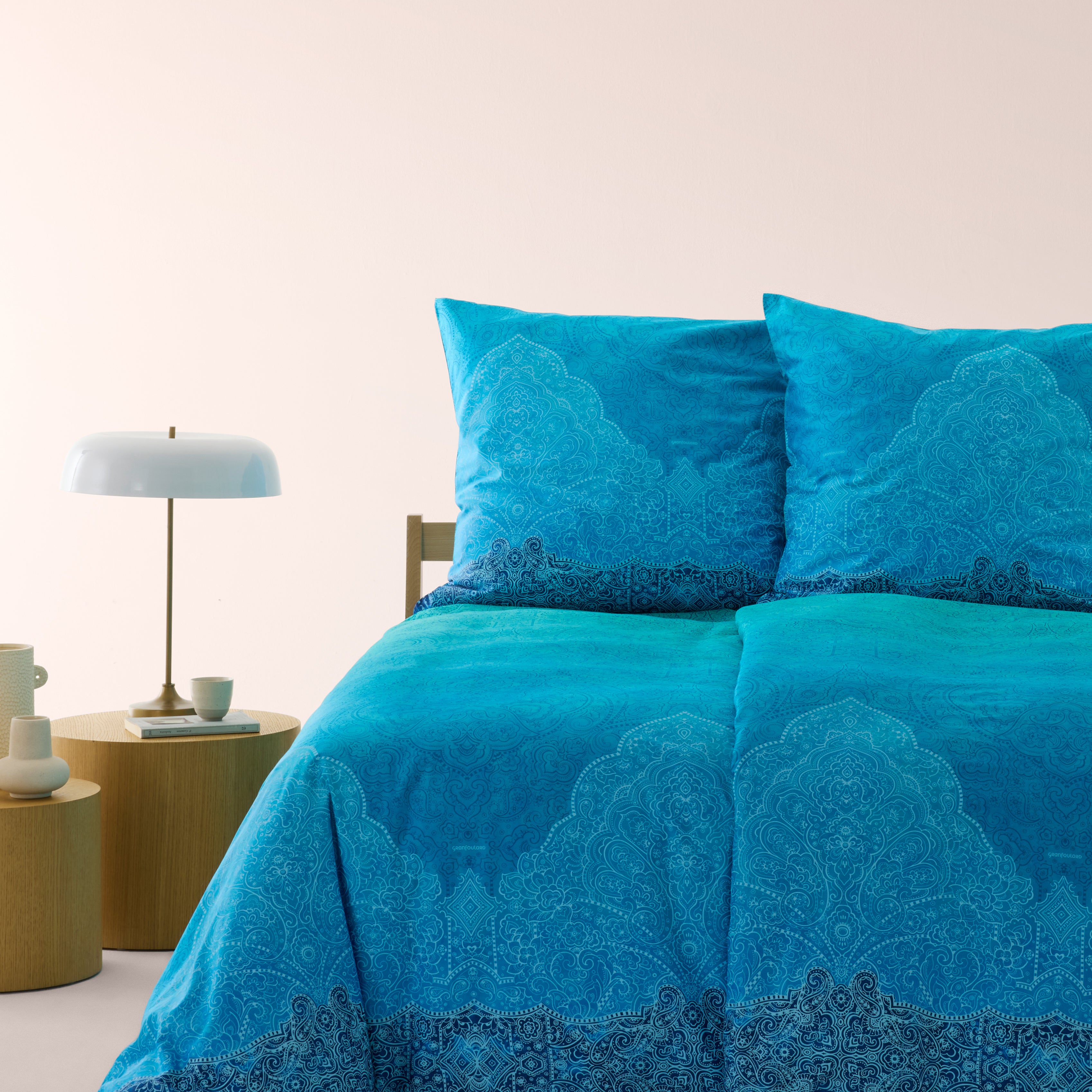 Mako Satin Bettwäsche "Dolceaqua" B1