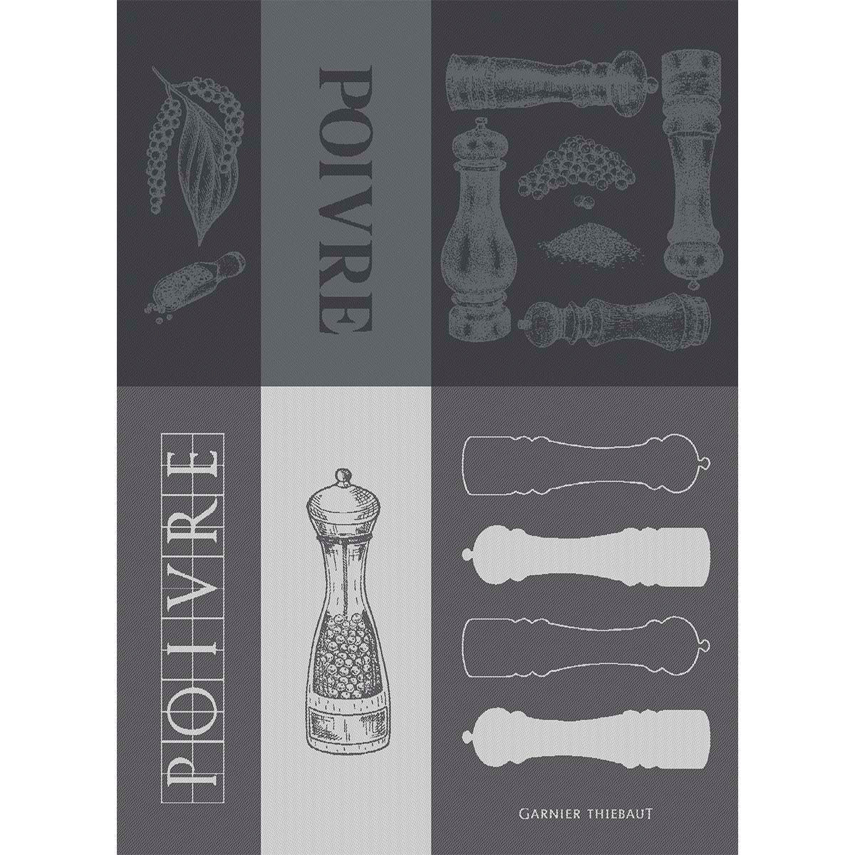 Geschirrtuch "les poivrieres charbon"