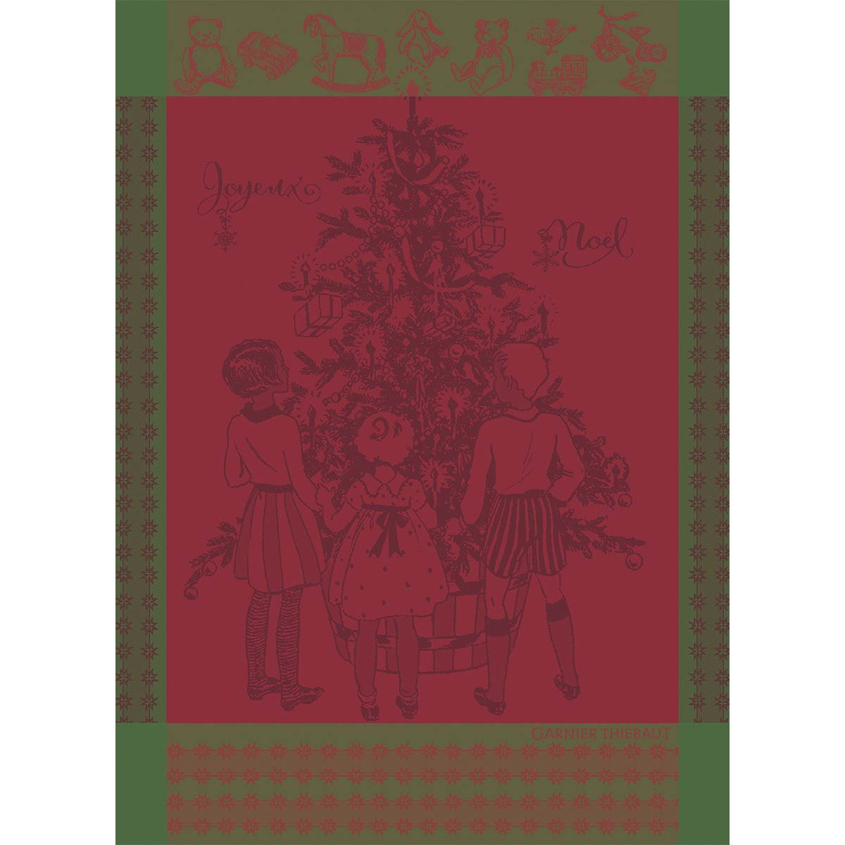 Geschirrtuch "noel d`enfance houx"